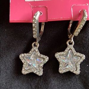 Betsey Johnson dangling stars earrings